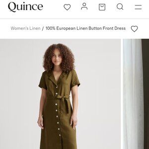 Quince Linen Lot 2x Tank Tops 1x Dress NWOT sz L